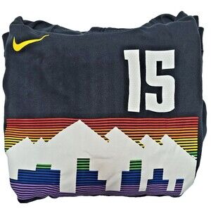 Nike Denver Nuggets Black Nikola Jokić City Ed. Hoodie Pullover Sweatshirt Sz XL
